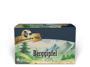 Berggipfel mit Bergtee